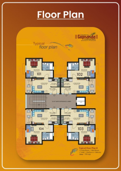 1 BHK Flats & Apartments for Sale in Vrindavan, Mathura (775 Sq.ft.)