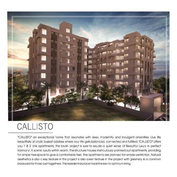 2 BHK Flats & Apartments for Sale in Bellagio, Pune (940 Sq.ft.)