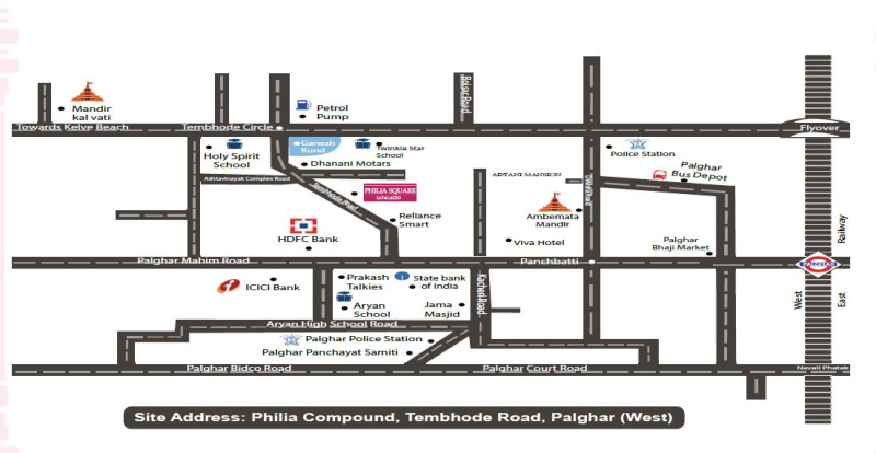 3 BHK Flats & Apartments for Sale in Tarapur Road, Palghar (922 Sq.ft.)