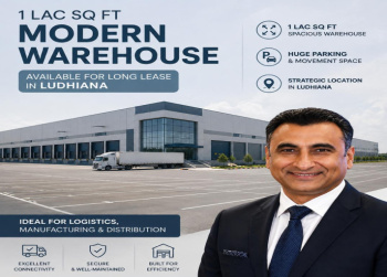 Modern Warehouse for long lease in Ludhiana