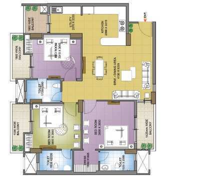 3 BHK Flats & Apartments for Sale in Sector 75, Faridabad