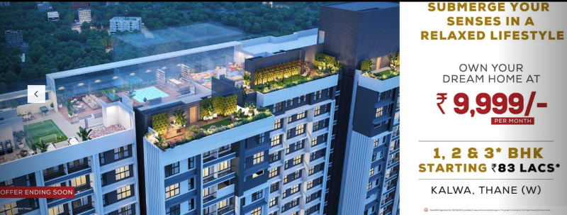 1 BHK Flats & Apartments for Sale in Kalwa, Thane (477 Sq.ft.)
