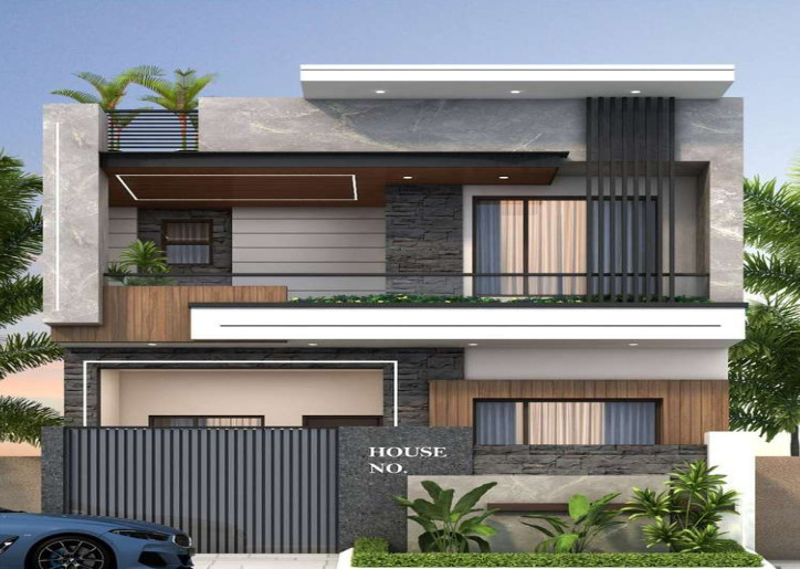 4BHK - {6.50 MARLA} - MODERN KOTHI WITH PARK FOR SALE IN JAL!!