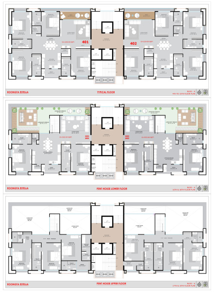 5 BHK Flats & Apartments For Sale In Vesu, Surat (5900 Sq.ft.)