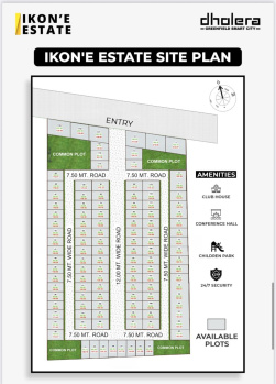 Residential Plot for Sale in Dholera, Ahmedabad (1325 Sq.ft.)