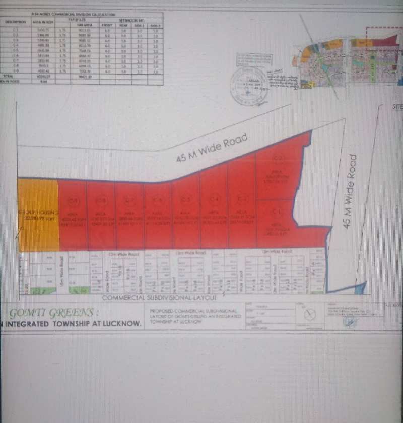 41115 Sq.ft. Commercial Lands /Inst. Land for Sale in Sector 6, Lucknow