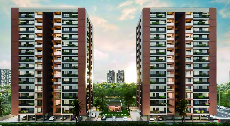 3 BHK Flats & Apartments for Sale in Lambha, Ahmedabad (1305 Sq.ft.)