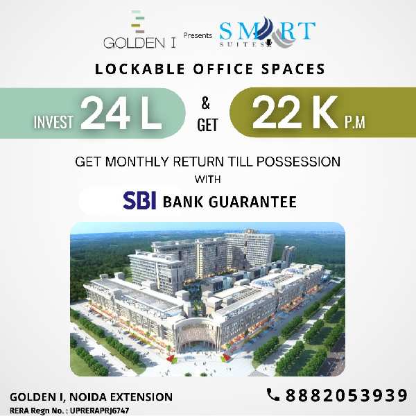 Office 🏬 space for sale golden I 400 sqft 21.50 lac