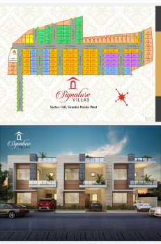 Signature Vila for sale noida Extension 74 vaj 63 lac