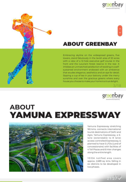 250 gaj Plot for sale Greenbay sec 22D yamuna expressway  1.10 cr