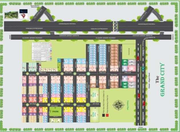 Plot for sale the grand city hamidpur jewer city 50 gaj Plot 4.75 lac