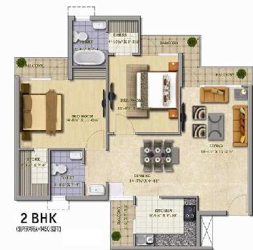 2 BHK Luxury Appartment For Sale in Gomtinagar Extension