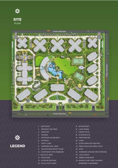 2 BHK Flats & Apartments for Sale in Sushant Golf City, Lucknow (1023 Sq.ft.)