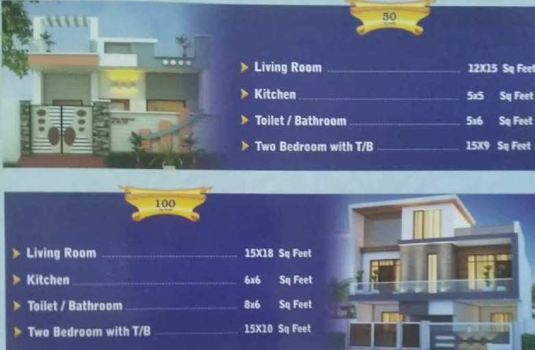 2 BHK Individual Houses / Villas for Sale in Vrindavan, Mathura (750 Sq.ft.)