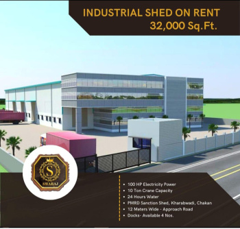 Industrial shed on rent in kharabwadi chakan pune
