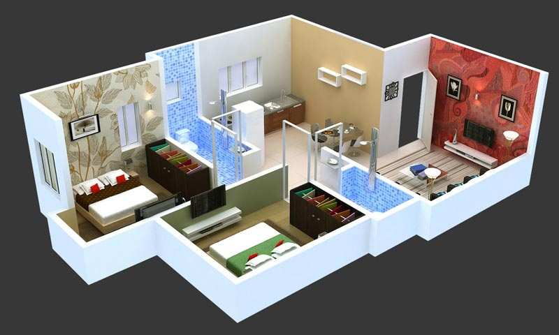 2 BHK Flats & Apartments for Sale in Sangli (625 Sq.ft.)