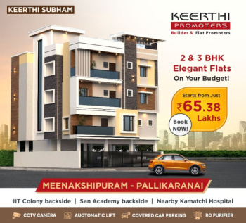 2 BHK Flats & Apartments for Sale in Pallikaranai, Chennai (1076 Sq.ft.)