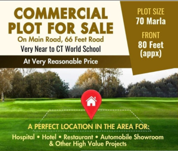 70 Marla Commercial Lands /Inst. Land for Sale in 66 Feet Road, Jalandhar