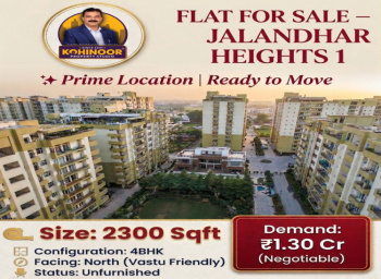4 BHK Flats & Apartments for Sale in 66 Feet Road, Jalandhar (2300 Sq.ft.)