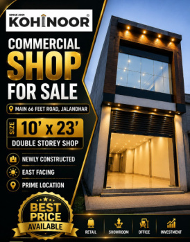Commercial Shops for Sale in 66 Feet Road, Jalandhar (230 Sq.ft.)