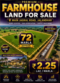 Agricultural/Farm Land for Sale in 66 Feet Road, Jalandhar (14904 Sq.ft.)