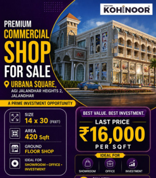 420 Sq.ft. Commercial Shops for Sale in 66 Feet Road, Jalandhar