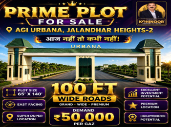 Residential Plot for Sale in 66 Feet Road, Jalandhar (6500 Sq.ft.)