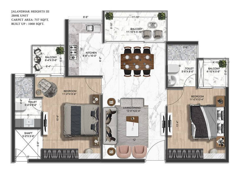 Flats & Apartments for Sale in 66 Feet Road, Jalandhar