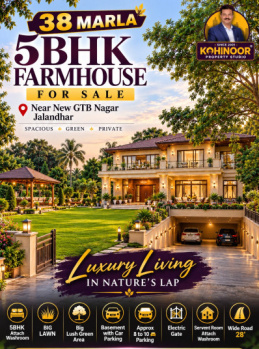 Farm House for Sale in GTB Nagar, Jalandhar (38 Marla)