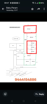2400 sqft Approved plot for sale in Vanagaram