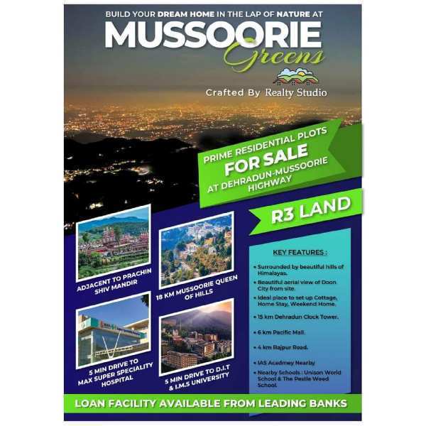 300 Sq. Yards Residential Plot for Sale in Mussoorie Road, Dehradun