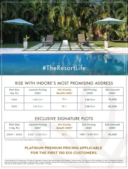 Residential Plot for Sale in Talawali Chanda, Indore (1500 Sq.ft.)