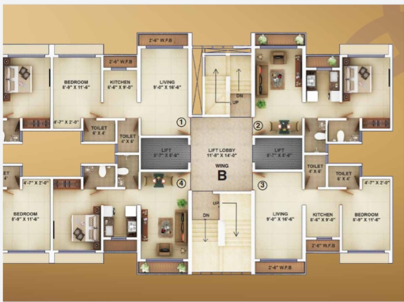 1 BHK Flats & Apartments for Sale in Naigaon East, Mumbai (440 Sq.ft.)