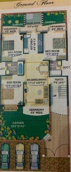 3 BHK Builder Floor for Sale in Sector 49, Gurgaon (1300 Sq.ft.)