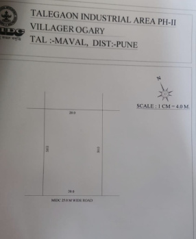 MIDC Industrial Plot for Sale – 6,458 Sq.Ft.  25M Road | Talegaon MIDC Phase-II, Mindewadi