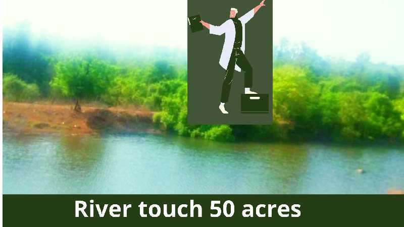 ID 148/9 The water touch land for sale in Taluka Mhasala.
