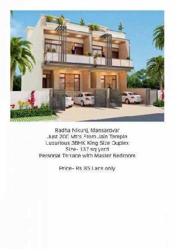 3 BHk Villa  For sale in Radha Nikunj, Jaipur