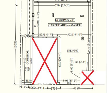 733sq.ft Godown for sale in kolkata bara bazar