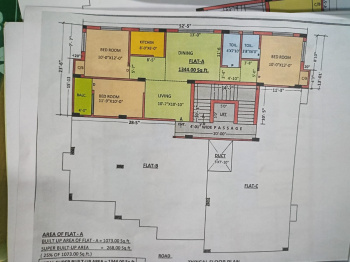 3bhk Flat For Sale in Apcar garden