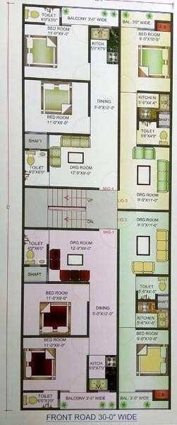 1 BHK Builder Floor for Sale in Dlf Ankur Vihar, Ghaziabad (400 Sq.ft.)