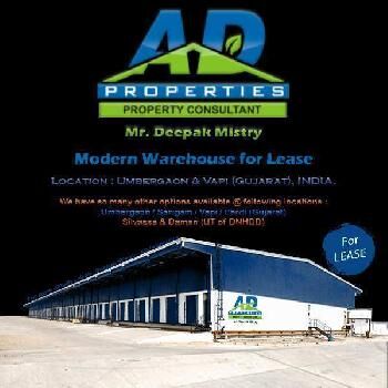 95000 Sq. Ft. Warehouse for RENT in Silvassa